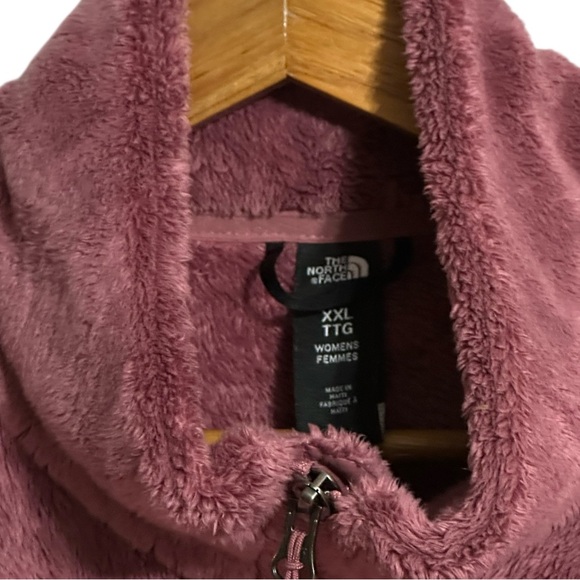 The North Face Dusty Rose Pink Osito Raschel Fleece Full Zip Jacket Size XXL - Picture 6 of 11